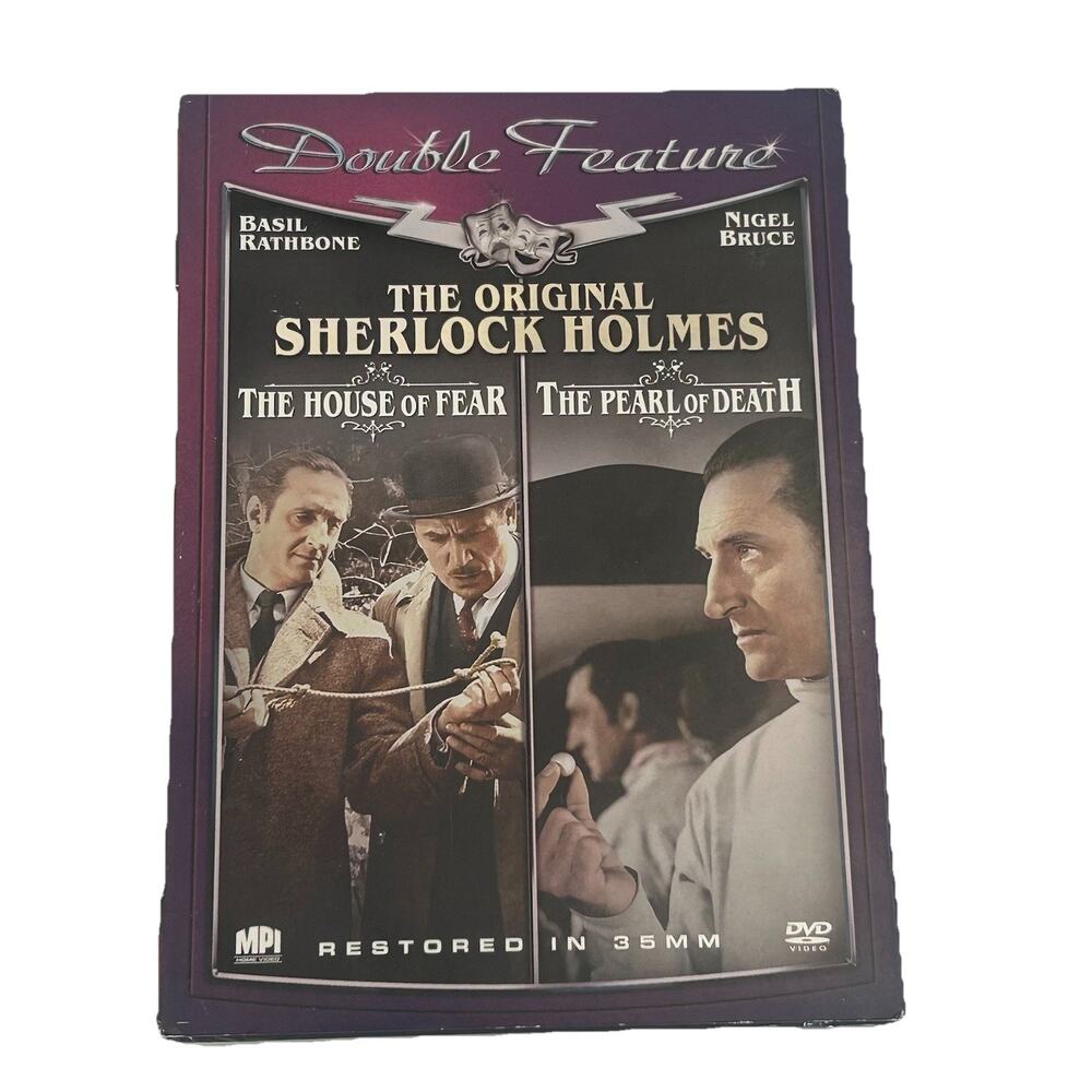 Sherlock Holmes Double Feature DVD 2003 House of Fear - The Pearl of Death NEW